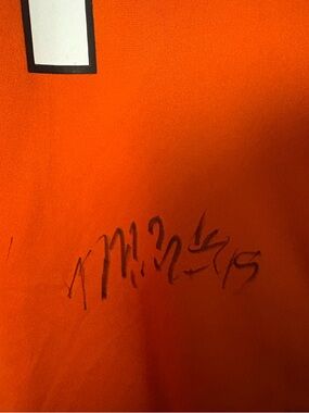 Bengals signed orange alternate jersey